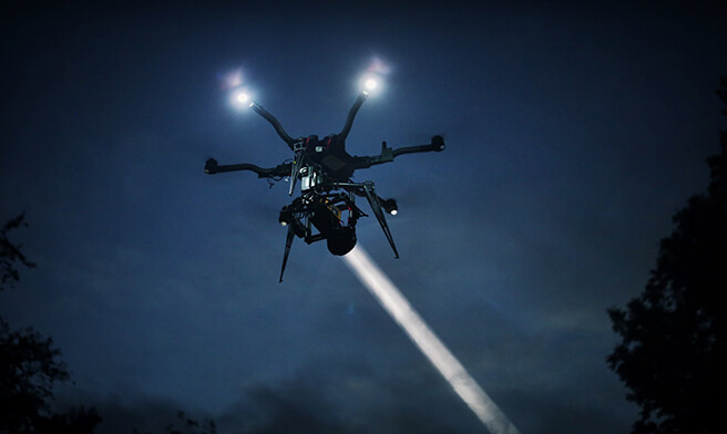 Drone Lighting for Filming